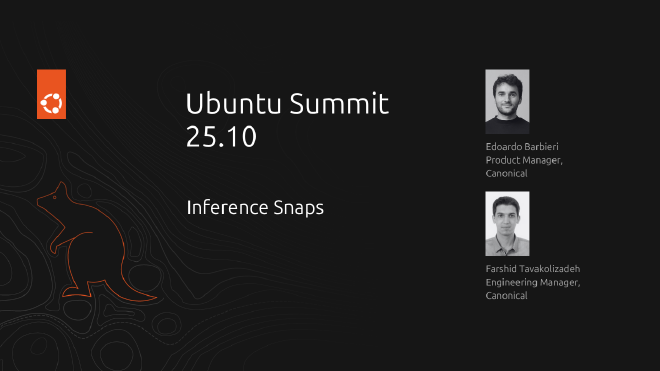 opening slide for inference snaps talk