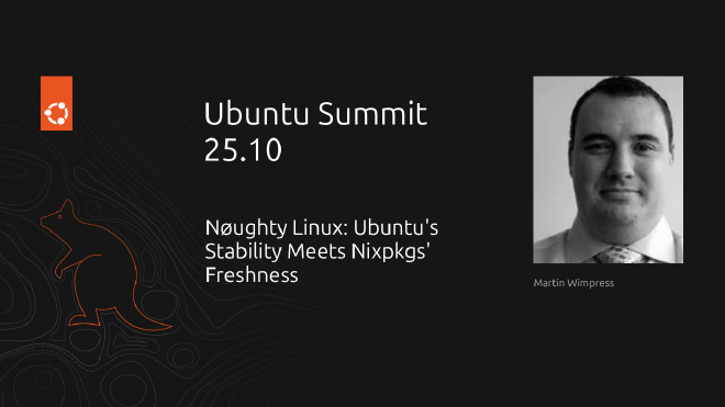 opening slide for noughty linux talk